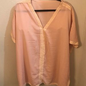 Blush Pink Short Caftan Swimsuit Coverup